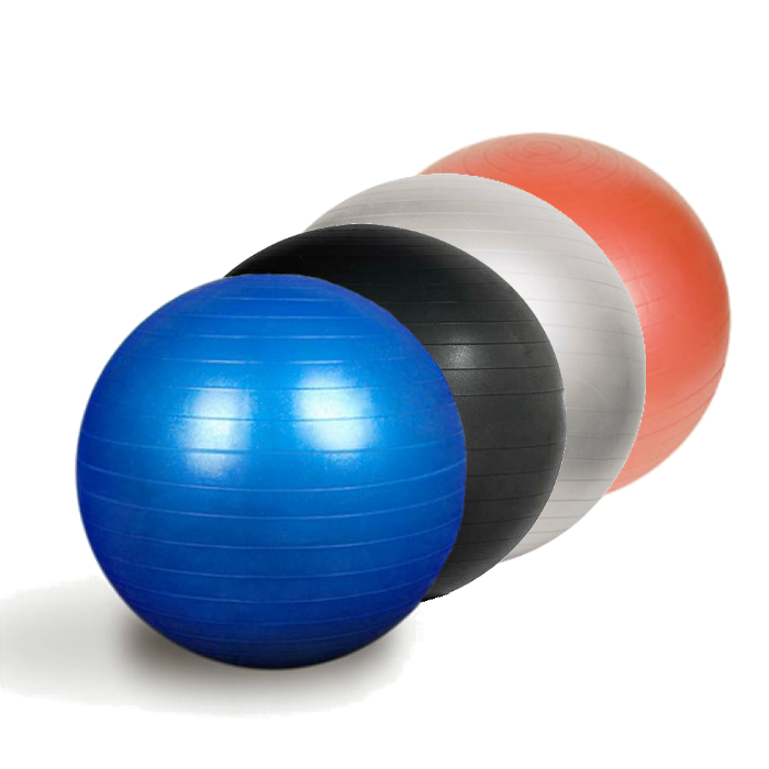 Ballon De Yoga Anti-Dérapant Pour Gym 75 Cm Bleu+Pompe - Prix en